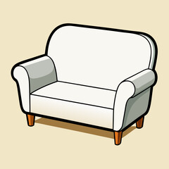 sofa isolated on white background