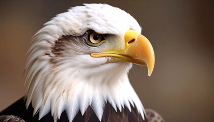 Obraz premium beautiful detailed close up image of the american bald eagle portrait