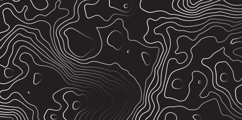 Mountain topographic terrain map background with white lines texture. Luxury white abstract line art background vector.  Design illustration for wall art, fabric, packaging, web, banner, app, wallpape