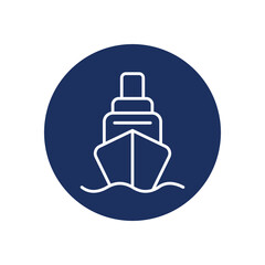 Obraz premium Ship icon vector stock illustration