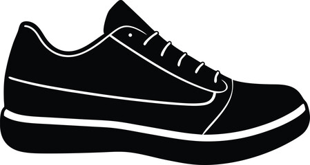 single sneaker shoe on white background