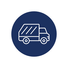 Garbage Car icon vector stock illustration