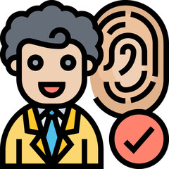 fingerprint illustration on a white background 