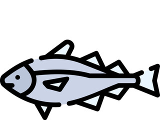 fish illustration on a white background 