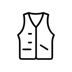 vest on transparent background for web and graphic design