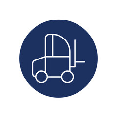 Forklift icon vector stock illustration