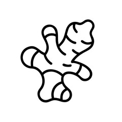 Obraz premium whole ginger root on transparent background for web and graphic design