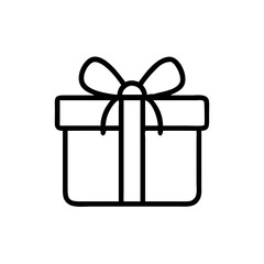 wrapped gift on transparent background for web and graphic design