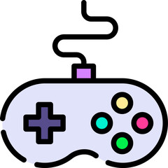 gamepad illustration on a white background    