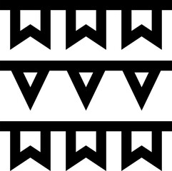 garlands illustration on a white background 