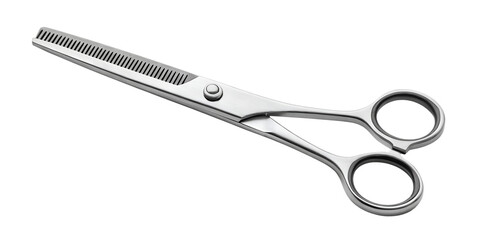 Professional hairdressing scissors isolated on transparent background