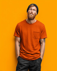 Athletic male model t-shirt mockups