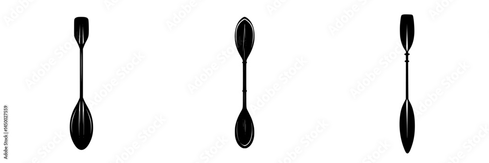 Poster unique designs of spoons displayed in a row showcasing intricate shapes and styles