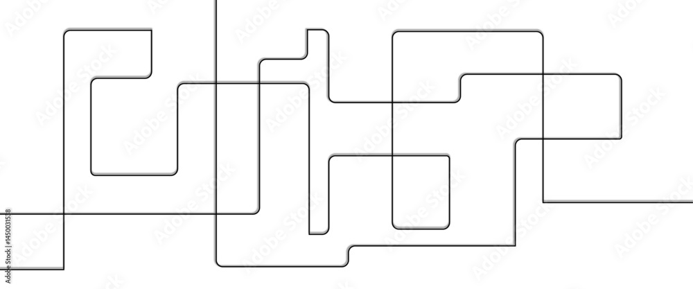 Aufkleber Vectors Abstract connecting lines and dots. Social networking.