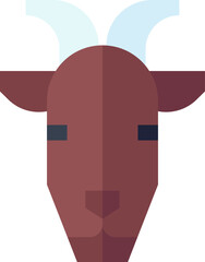 goat illustration on a white background 