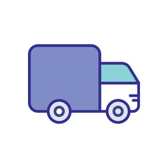 Truck icon vector stock illustration