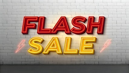 Flash sale text effect shop now
