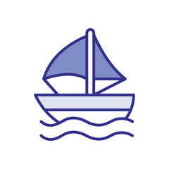 Boat icon vector stock illustration