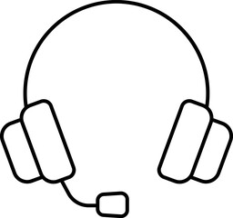 headphone illustration on a white background    