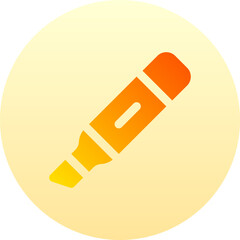 highlighter illustration on a white background    