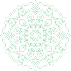 Beautiful flower art and mandala vector design