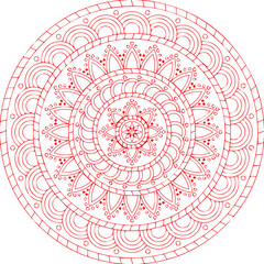Beautiful flower art and mandala vector design