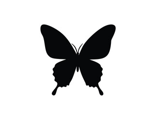 Silhouette butterfly vector illustration