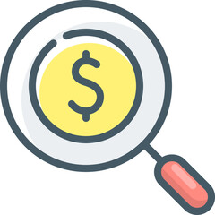 loupe illustration on a white background 