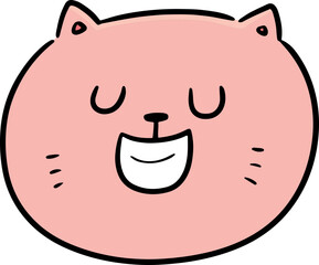 Illustration of cat face

