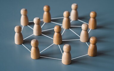 Obraz premium Understanding Network Connections A Visual Representation of Interconnectedness and Collaboration in Modern Society