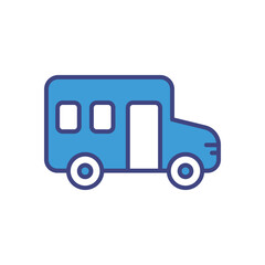 Scool Bus icon vector stock illustration