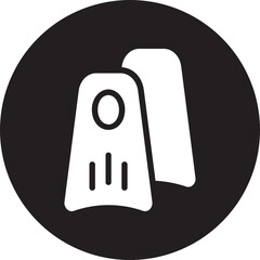 flippers glyph icon © ajat