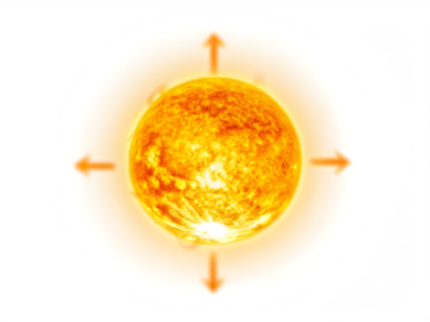 sun isolated on white background PNG