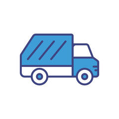 Garbage Car icon vector stock illustration