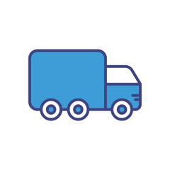 Truck icon vector stock illustration