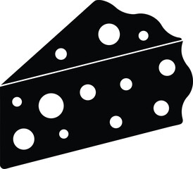 slice of swiss cheese on white background