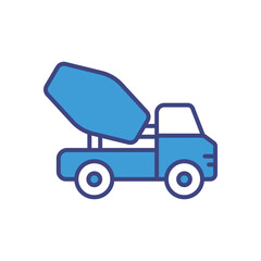 Concrete Mixer icon vector stock illustration