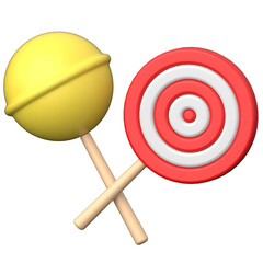 Lolipop 3D icon on transparent