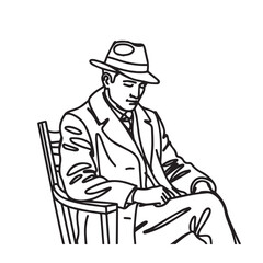 Outline of male runner in motion – runner man silhouette – runner man vector – runner man doodle – running illustration – runner man line art

