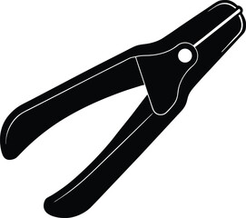 staple remover tool on white background  .eps
