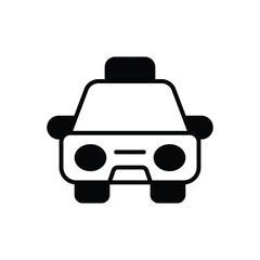 Taxi icon vector stock illustration