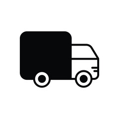 Truck icon vector stock illustration