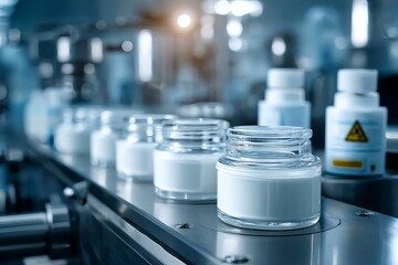 High-Quality Cosmetics Production in Modern Manufacturing Facility