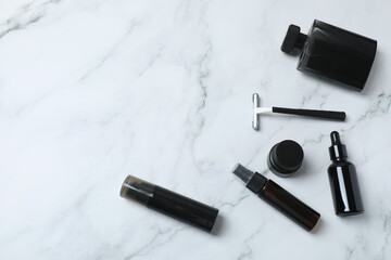 cosmetic set for men black