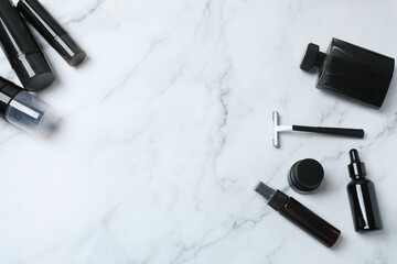 cosmetic set for men black