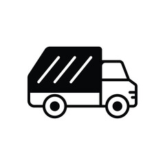 Garbage Car icon vector stock illustration