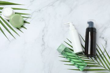 Green leaves cosmetic set