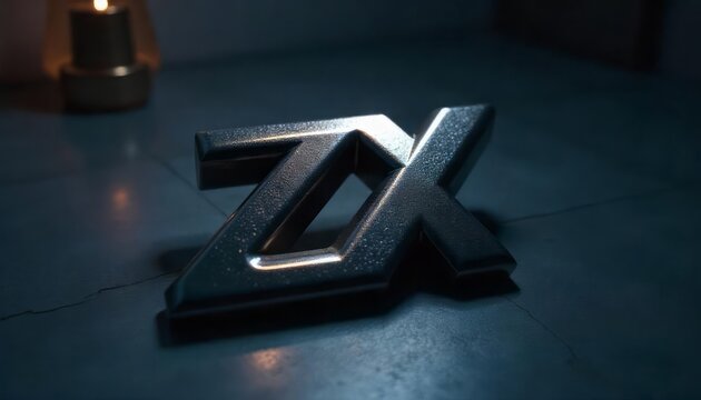 Letter Zx on Blue Floor