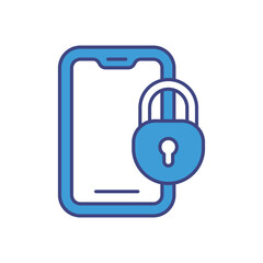 Digital Lock Icon vector stock illustration