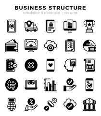 Business Structure icon pack for your website. mobile. presentation. and logo design.
